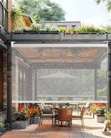 Roleta przezroczysta PVC 80x120 cm zewnętrzna na taras balkon osłona mat