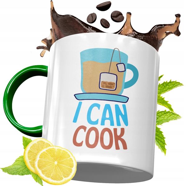 Kubek Zielony Dla Kucharza Idealny Prezent Z Nadrukiem Ze Zdjęciem zdjęcie 1