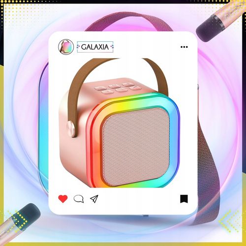 ZESTAW DO KARAOKE DLA DZIECI 2 MIKROFONY GŁOŚNIK BEZPRZEWODOWY 2X MIKROFON na Arena.pl