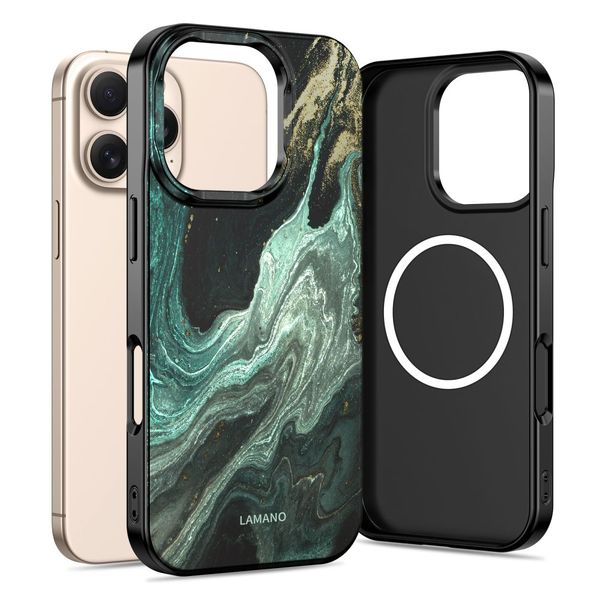 tech-protect lamano magsafe iphone 16 pro verde aura zdjęcie 1