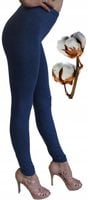 legginsy leginsy getry wyszczuplające damskie bawełna jeans S 34