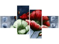 OBRAZ CZERWONE ZIELONE MAKI