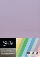 KARTON OZDOBNY GŁADKI MIX PASTEL SATYNA 160g  (50)
