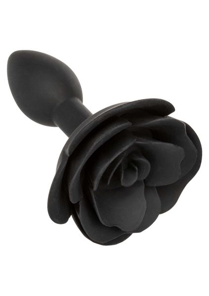 Small Rose Anal Plug Black zdjęcie 1