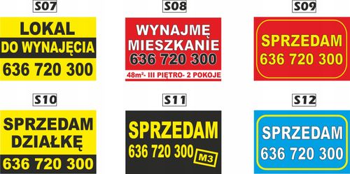 Tablica Szyld SPRZEDAM DOM DO WYNAJĘCIA 60x40cm na Arena.pl