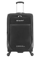 Średnia walizka Saxoline Soft czarna 48l