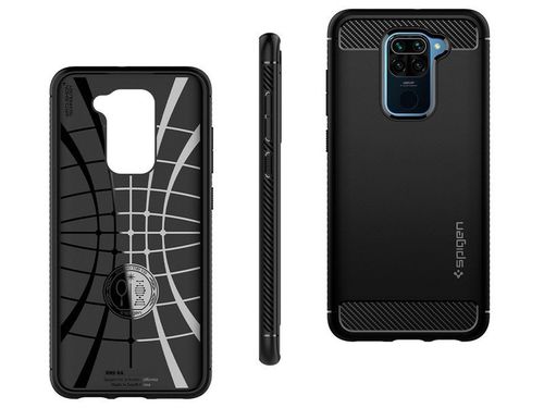 Etui Spigen Rugged Armor do Xiaomi Redmi Note 9 Matte Black na Arena.pl