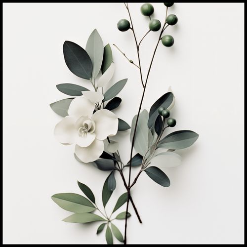 Plakat 90x90cm Papierowy Kwiat na Arena.pl