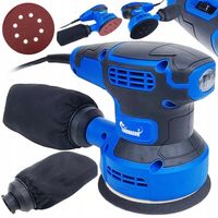 SZLIFIERKA MIMOŚRODOWA OSCYLACYJNA 125mm ELEKTRYCZNA 1300W Z REGULACJĄ +PAP