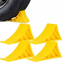 4szt|SZEROKI KLIN KLINY POD KOŁO KOŁA ZABEZPIECZENIE BLOKADA AUTA PRZYCZEPY