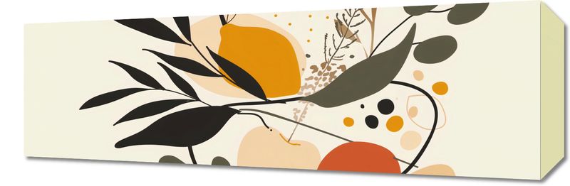 Obraz 60x20cm Botaniczny Wir zdjęcie 1