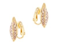 klipsy liść z kryształkami preciosa (e4242au)