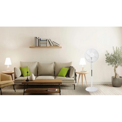 WENTYLATOR LONGWELL 45W PILOT OSCYLACYJNY 5 ŁOPATEK TIMER 40CM na Arena.pl