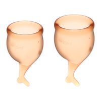 kubeczki menstruacyjne feel secure menstrual cup set satisfyer