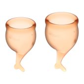 kubeczki menstruacyjne feel secure menstrual cup set satisfyer