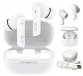 BIAŁE SŁUCHAWKI BEZPRZEWODOWE DOKANAŁOWE QCY Wodoodporne Bluetooth