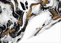 FOTOTAPETA FLIZ MARMUR ZŁOTE LINIE kamień 200x140