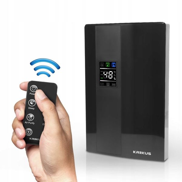 DUŻY OSUSZACZ POWIETRZA POCHŁANIACZ WILGOCI Z PILOTEM LAMPA UV KREXUS zdjęcie 13