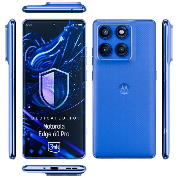 motorola edge 60 pro - 3mk clear case zdjęcie 7