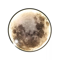 Plafon LED Księżyc 3D 40cm Lampa ścienna dekoracyjna Moon sterowana pilotem