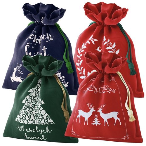 Torba worek torebka opakowanie na prezenty prezent świąteczna 30X45 Zestaw na Arena.pl