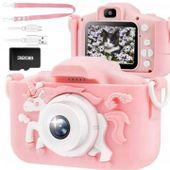APARAT DLA DZIECI RÓŻOWY JENDOROŻEC + KARTA SD32GB
