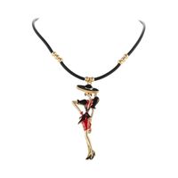 choker kauczukowy z kobietą (c25/lat/59/3au)