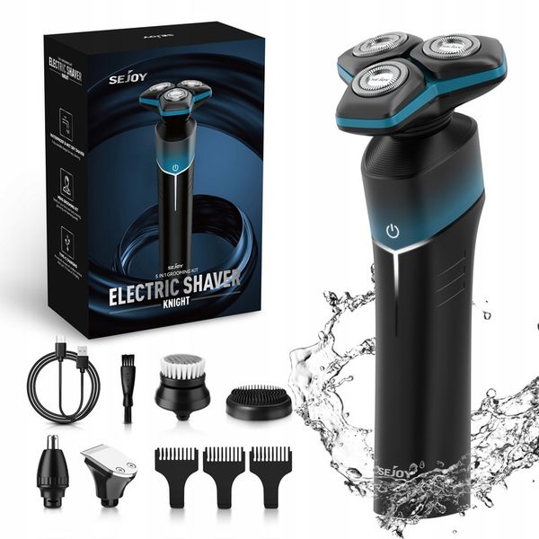 GOLARKA MĘSKA MASZYNKA DO GOLENIA TRYMER DO NOSA 5W1 Z OŚWIETLENIEM LED zdjęcie 1