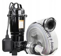 POMPA DO SZAMBA Z ROZDRABNIACZEM NÓŻ + WĄŻ 20M