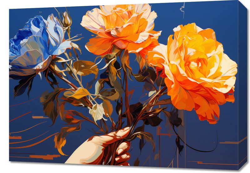 Obraz 70x50cm Żywy Uścisk zdjęcie 1