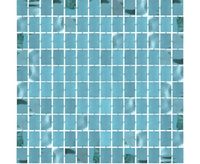 Kurtyna imprezowa kwadraty niebieska turkusowa 100x200 cm