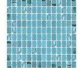 Kurtyna imprezowa kwadraty niebieska turkusowa 100x200 cm