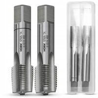 GWINTOWNIKI 1/2 CALA - 14 CALOWE do RUR GWINTOWNIK zestaw 2szt HSS DIN5157