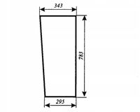 szyba przednia dolna - przód dolny ciągnika URSUS 6014 kabina Sokółka