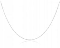 Łańcuszek Srebrny Damski dł.50 cm Splot Singapur 925