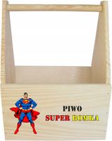 Prezent dla SUPER CHŁOPAKA NOSIDŁO skrzynka PIWO nadruk uv