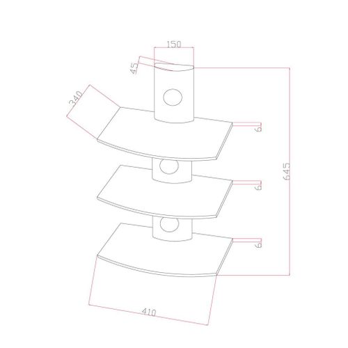 ART Półka pod Tuner/dekoder potrójna DV-03 OEM na Arena.pl