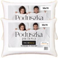 Zestaw 2x Poduszka Puchowa 50x70 PaemiHome z Puchu Gęsiego POLSKI PRODUCENT