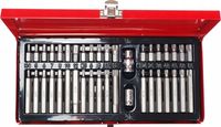 ZESTAW BITÓW IMBUS - TORX - SPLINE - KLUCZE 40 EL. + METALOWA SKRZYNKA