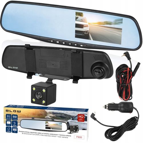 WIDEOREJESTRATOR LUSTERKO KAMERA SAMOCHODOWA COFANIA PRZÓD TYŁ FULL HD 32GB na Arena.pl