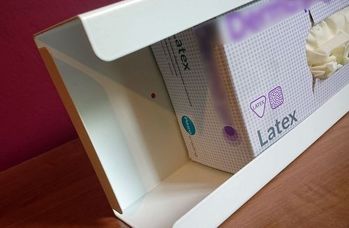 Podajnik (dozownik) na rękawice – pojedynczy BIAŁY, gł. 7,5 cm, zag. 2 na Arena.pl