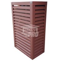 Osłona pompy ciepła 80x40x190 cm ciemny brąz GP318