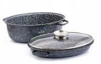 Brytfanna Zilner non-stick czarna 8,0 l 38,0 cm z pokrywą