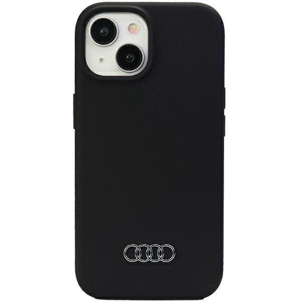 Audi Silicone Case iPhone 15 Plus 6.7" czarny/black hardcase zdjęcie 1
