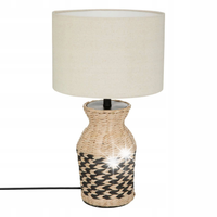 LAMPA Z ABAŻUREM Hiacynt plecionka 49 cm