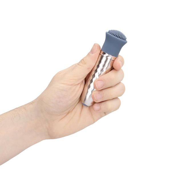 The Thrill - 10 Speed Interchangeable Vibrator - Blue zdjęcie 9
