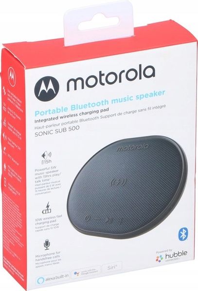Głośnik BT Motorola Sub 500 z ładowarką indukcyjną zdjęcie 7