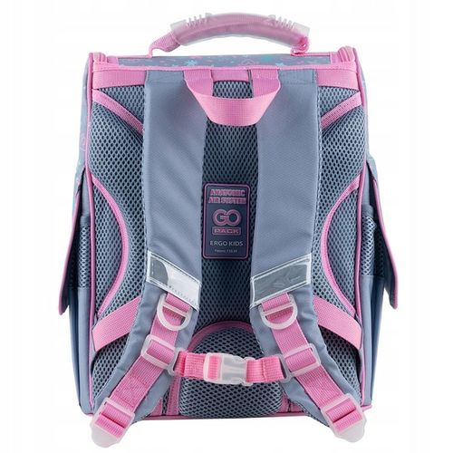 TORNISTER SZKOLNY PLECAK DLA DZIEWCZYNEK SZARY Z KOTKIEM GoPack na Arena.pl