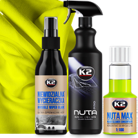 K2 Niewidzialna Wycieraczka + Nuta Płyn Do Mycia Szyb Samochodowych Na Owady