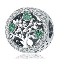 Zawieszka SREBRO 925 Charms Koralik Drzewo Życia